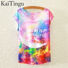 Load image into Gallery viewer, KaiTingu 2016 Brand New Fashion Spring Summer Harajuku Short Sleeve T Shirt Women Tops Glasses Dog Printed T-shirt White Clothes