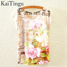 Load image into Gallery viewer, KaiTingu 2016 Brand New Fashion Spring Summer Harajuku Short Sleeve T Shirt Women Tops Glasses Dog Printed T-shirt White Clothes