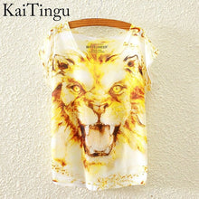Load image into Gallery viewer, KaiTingu 2016 Brand New Fashion Spring Summer Harajuku Short Sleeve T Shirt Women Tops Glasses Dog Printed T-shirt White Clothes