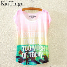 Load image into Gallery viewer, KaiTingu 2016 Brand New Fashion Spring Summer Harajuku Short Sleeve T Shirt Women Tops Glasses Dog Printed T-shirt White Clothes