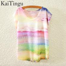 Load image into Gallery viewer, KaiTingu 2016 Brand New Fashion Spring Summer Harajuku Short Sleeve T Shirt Women Tops Glasses Dog Printed T-shirt White Clothes
