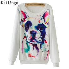 Load image into Gallery viewer, KaiTingu 2016 New Fashion Autumn Long Sleeve Flannel Women Tracksuit Hoodie Dog Print Casual Ladies Tops Pullover Sweatshirt