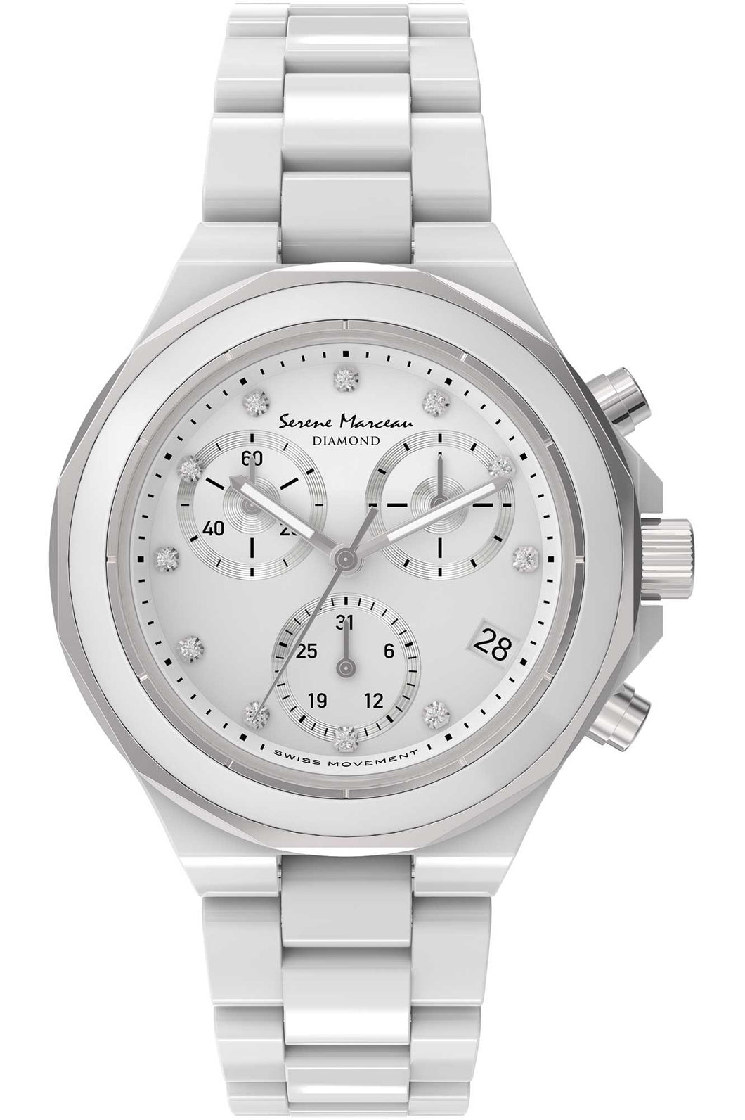 Serene Marceau Diamond Saint Germain Watch - Ladies Quartz Chronograph
