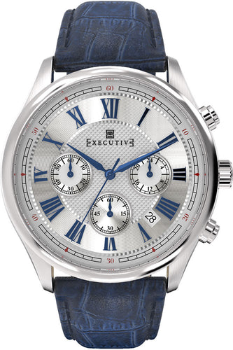 Executive Blazer Leather Watch - Gents Quartz Chronograph