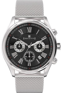 Executive Blazer Leather Watch - Gents Quartz Chronograph