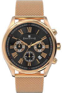 Executive Blazer Leather Watch - Gents Quartz Chronograph