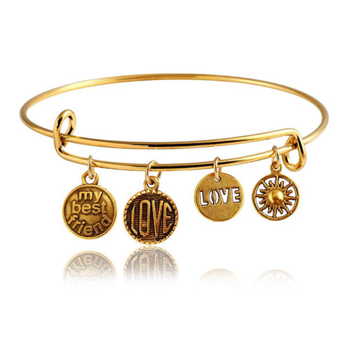 Best Friend Charm Bangle