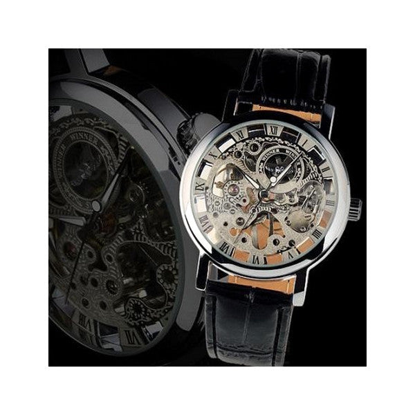 Winner Hand-Winding Skeleton Mechanical Watch