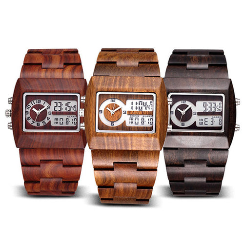 Luxury Sandalwood Analog Watch