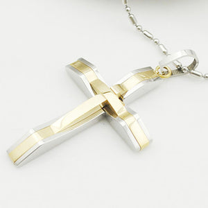 Sleek Men's Cross Pendant