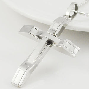 Sleek Men's Cross Pendant