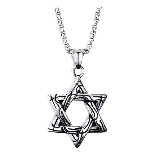 Men's Jewish Star Pendant