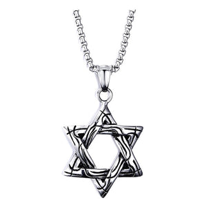 Men's Jewish Star Pendant