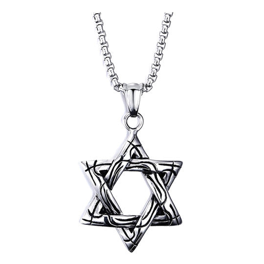 Men's Jewish Star Pendant